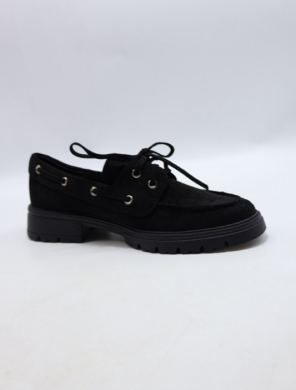 Mokasyny damskie na płaskim (36-41) 9727 BLACK