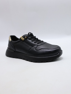 Buty sportowe damskie na płaskim (36-41) BK617 BLACK