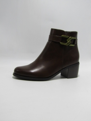 Botki damskie ocieplane na obcasie (36-41) 1365 BROWN