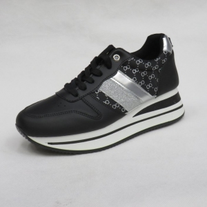 Buty sportowe damskie na koturnie (36-41) BB211 BLACK