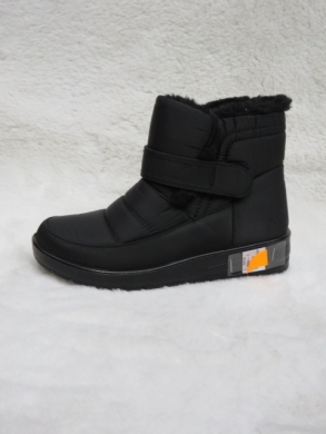 Botki damskie ocieplane na płaskim (37-42) W99-1 BLACK