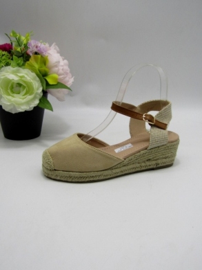 Sandały damskie na koturnie (36-41) 888-28 BEIGE