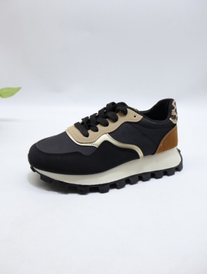 Buty sportowe damskie na płaskim (36-41) 88225 BLACK
