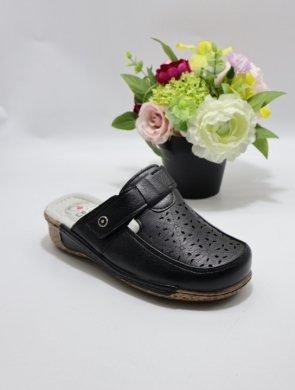 Klapki damskie na koturnie (36-42) B6-1 BLACK
