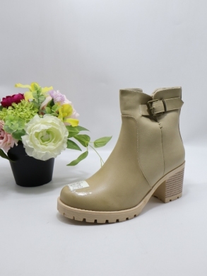 Botki damskie ocieplane na obcasie (36-41) H2069 BEIGE