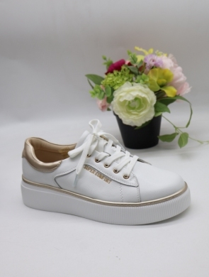 Buty sportowe damskie na płaskim (36-41) 6872 WHITE