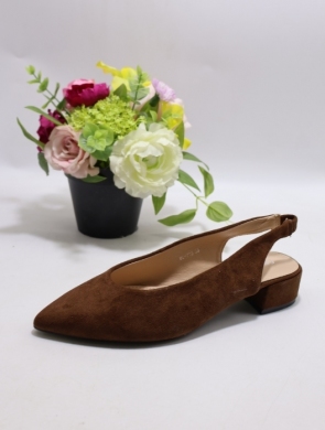 Sandały damskie na obcasie (36-41) B-716 BROWN
