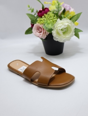 Klapki damskie na płaskim (36-41) LFE8835 CAMEL