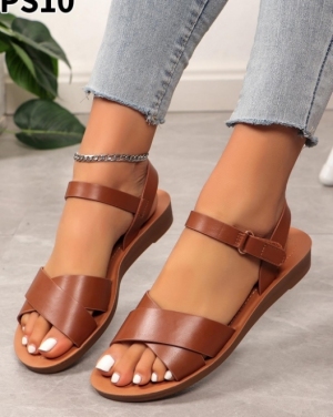 Sandały damskie na płaskim (36-41) PS10 CAMEL