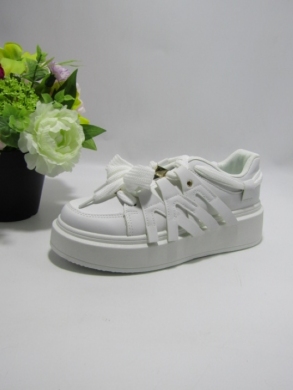 Buty sportowe damskie na płaskim (36-41) 8927 WHITE