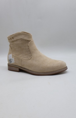 Botki damskie na płaskim (36-41) A957 BEIGE