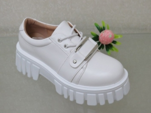 Półbuty damskie na płaskim (36-41) C20-8271 WHITE