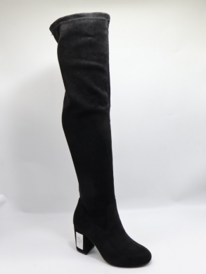 Kozaki damskie na obcasie (36-41) SH0307 BLACK