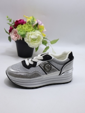 Buty sportowe damskie na płaskim (36-41) FF-59 SILVER