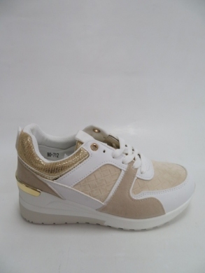Sportowe Damskie na koturnie (36-41) BO-712 BEIGE