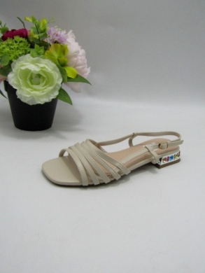 Sandały damskie na płaskim (36-41) R19 BEIGE