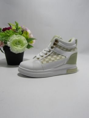 Buty sportowe damskie na koturnie (36-41) 9207 BEIGE