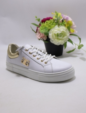 Buty sportowe damskie na płaskim (36-41) TH001 SKO WH/GOLD