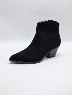Botki damskie na obcasie (36-41) 8699A BLACK