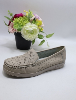 Mokasyny damskie na płaskim (36-41) 9196 KHAKI