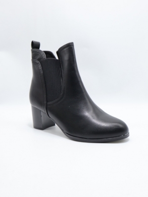 Botki damskie ocieplane na obcasie (36-41) SG-735 BLACK