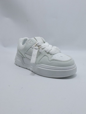 Buty sportowe damskie na płaskim (36-41) 7565 WHITE