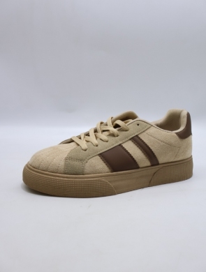 Buty sportowe damskie na płaskim (36-41) WX182 KHAKI