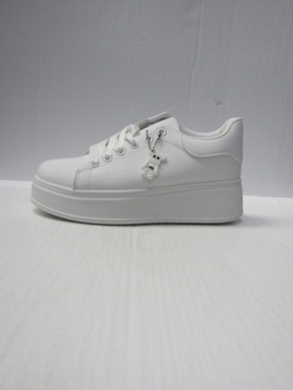 Buty sportowe damskie na koturnie (36-41) W-131 WHITE