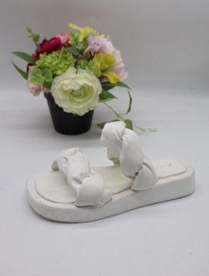 Klapki damskie na płaskim (36-41) TC1384 WHITE