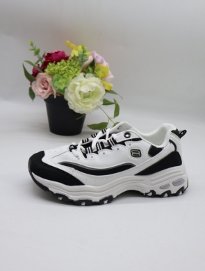 Buty sportowe damskie na płaskim (36-41) LA210 WHITE