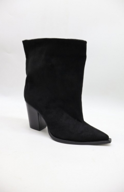 Botki damskie na obcasie (36-41) 2577A BLACK