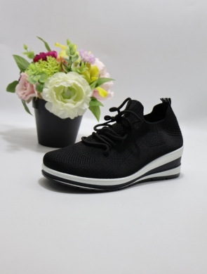 Buty sportowe damskie na koturnie (36-41) XKB-55 BLACK