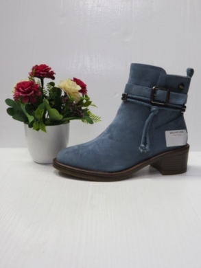 Botki damskie ocieplane na obcasie (36-41) 2612 BLUE