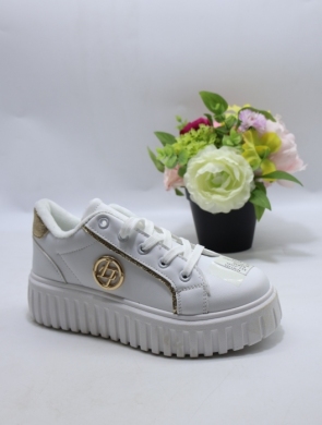 Buty sportowe damskie na płaskim (36-41) XLL-23191 WHITE
