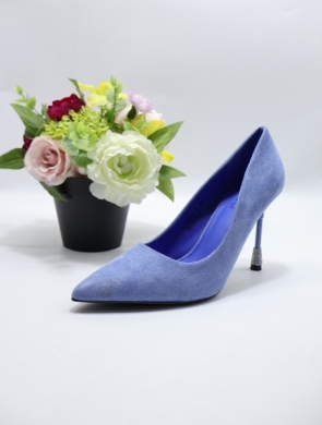 Czółenki damskie na obcasie (36-41) XYH23907-3 DBLUE