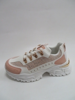 Sneakersy damskie niskie (36-41) 967 WHITE/PINK