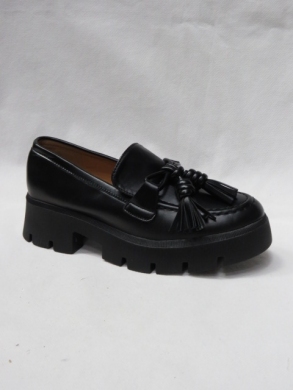 Mokasyny damskie na płaskim (36-41) T547 BLACK