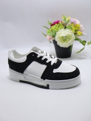 Buty sportowe damskie na płaskim (36-41) GG666 BLACK