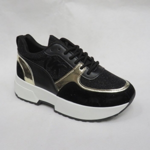 Buty sportowe damskie na płaskim (36-41) HT-213 BLACK
