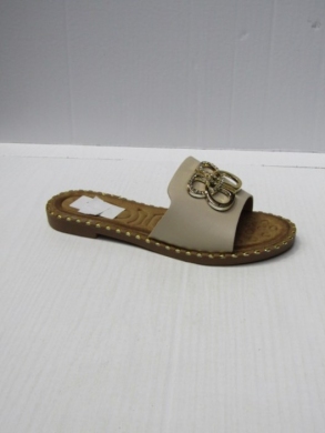Klapki damskie na płaskim (36-41) DM100 BEIGE