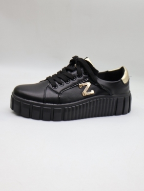 Buty sportowe damskie na płaskim (36-41) 6250 BL/GOLD