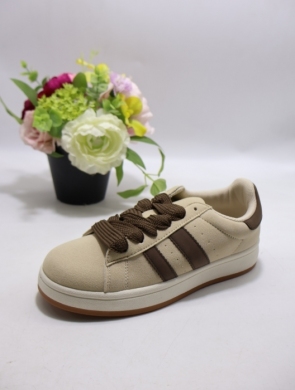 Buty sportowe damskie na płaskim (36-41) EV-526 BEIGE