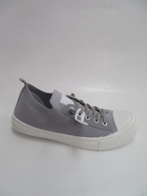 Trampki damskie na płaskim (36-41) 1016-2 GREY