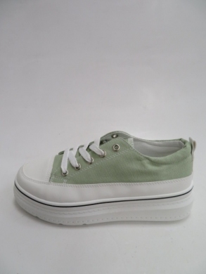Trampki damskie na koturnie (36-41) BL228 GREEN