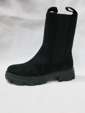 Botki damskie na płaskim (36-41) DE3317 BLACK