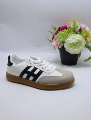 Buty sportowe damskie na płaskim (36-41) FZL-3 WHITE/BLACK