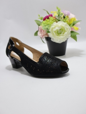 Sandały damskie na obcasie (36-41) 1607 BLACK