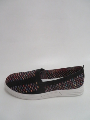 Tenisówki damskie na płaskim (36-41) 92055 BLACK