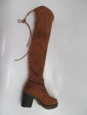 Kozaki damskie jesienne na obcasie (36-41) F162 CAMEL
