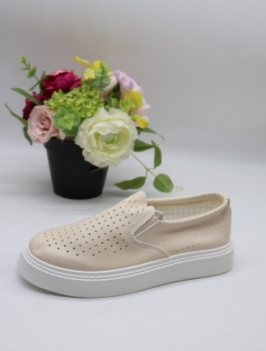 Półbuty damskie na płaskim (36-41) 777-3 BEIGE